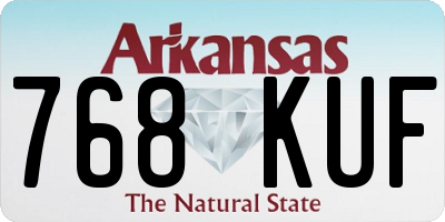 AR license plate 768KUF