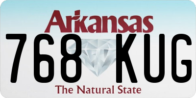 AR license plate 768KUG