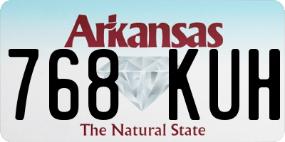 AR license plate 768KUH