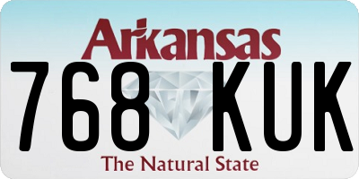 AR license plate 768KUK