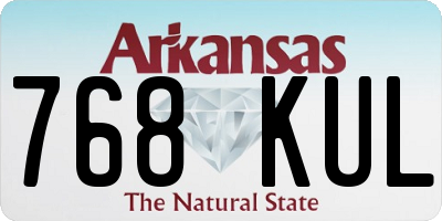 AR license plate 768KUL