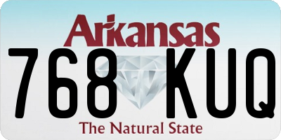 AR license plate 768KUQ