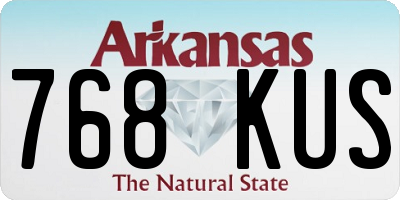 AR license plate 768KUS