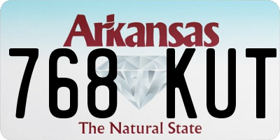 AR license plate 768KUT