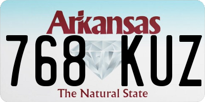 AR license plate 768KUZ