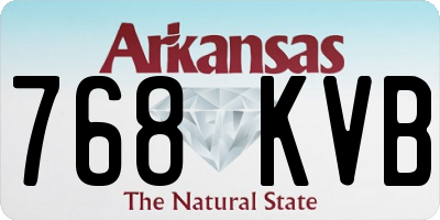 AR license plate 768KVB