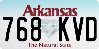 AR license plate 768KVD