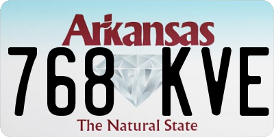 AR license plate 768KVE