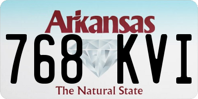 AR license plate 768KVI