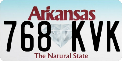 AR license plate 768KVK