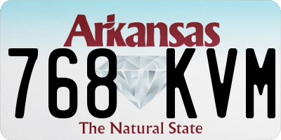 AR license plate 768KVM