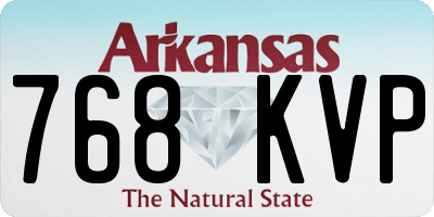 AR license plate 768KVP