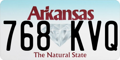 AR license plate 768KVQ