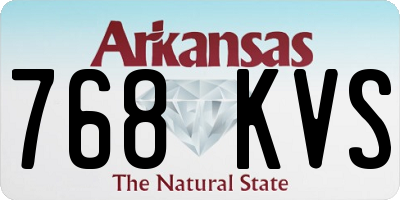 AR license plate 768KVS