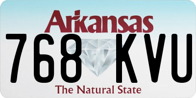 AR license plate 768KVU