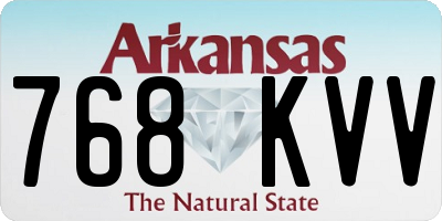 AR license plate 768KVV
