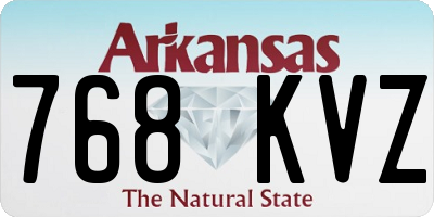 AR license plate 768KVZ