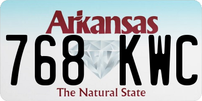 AR license plate 768KWC