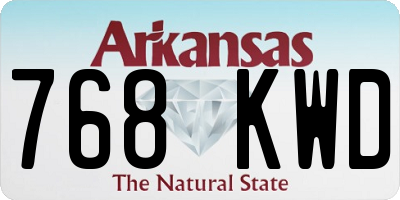 AR license plate 768KWD