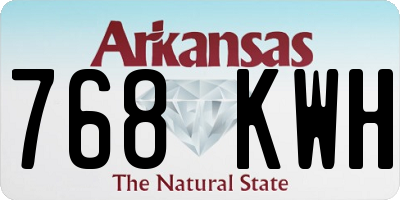 AR license plate 768KWH