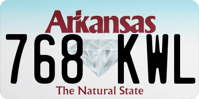 AR license plate 768KWL