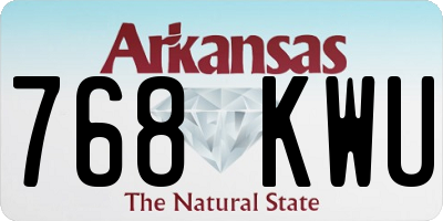 AR license plate 768KWU
