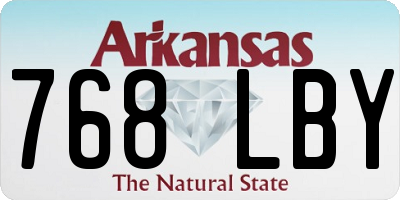 AR license plate 768LBY