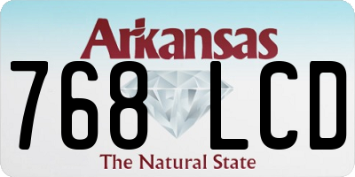 AR license plate 768LCD