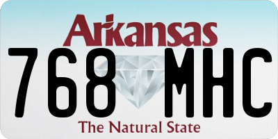 AR license plate 768MHC