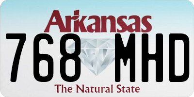 AR license plate 768MHD