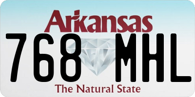 AR license plate 768MHL