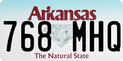 AR license plate 768MHQ