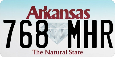 AR license plate 768MHR
