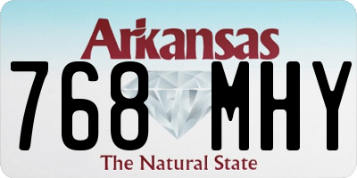 AR license plate 768MHY