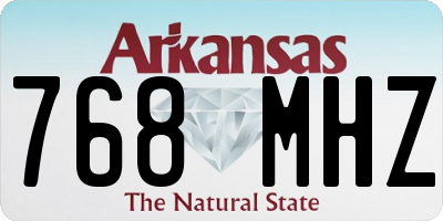 AR license plate 768MHZ