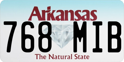 AR license plate 768MIB