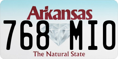 AR license plate 768MIO
