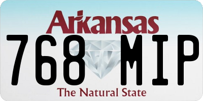 AR license plate 768MIP