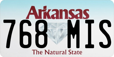 AR license plate 768MIS