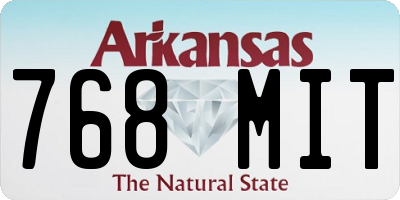 AR license plate 768MIT