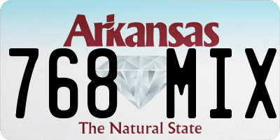 AR license plate 768MIX