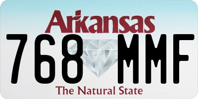 AR license plate 768MMF