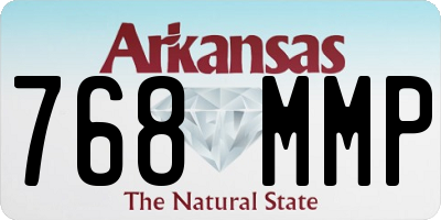 AR license plate 768MMP