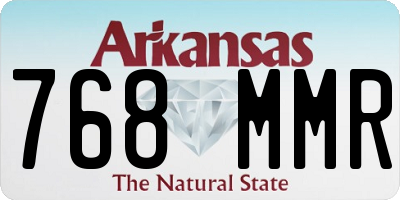AR license plate 768MMR