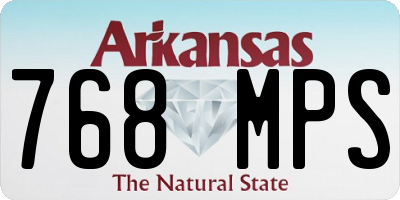 AR license plate 768MPS