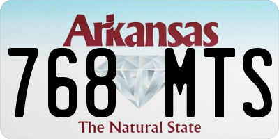 AR license plate 768MTS