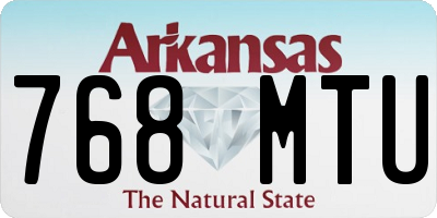AR license plate 768MTU