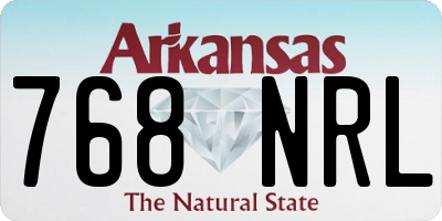 AR license plate 768NRL