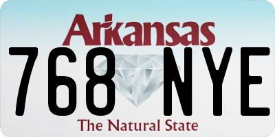 AR license plate 768NYE