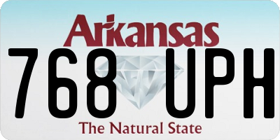 AR license plate 768UPH